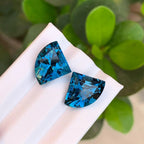 13.95 CTS, London Blue Topaz Pair - Splendor Gems