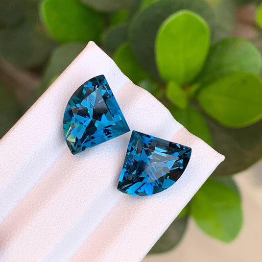 13.95 CTS, London Blue Topaz Pair