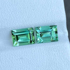 Natural Tourmaline Pair Stone, Rectangular Shape
