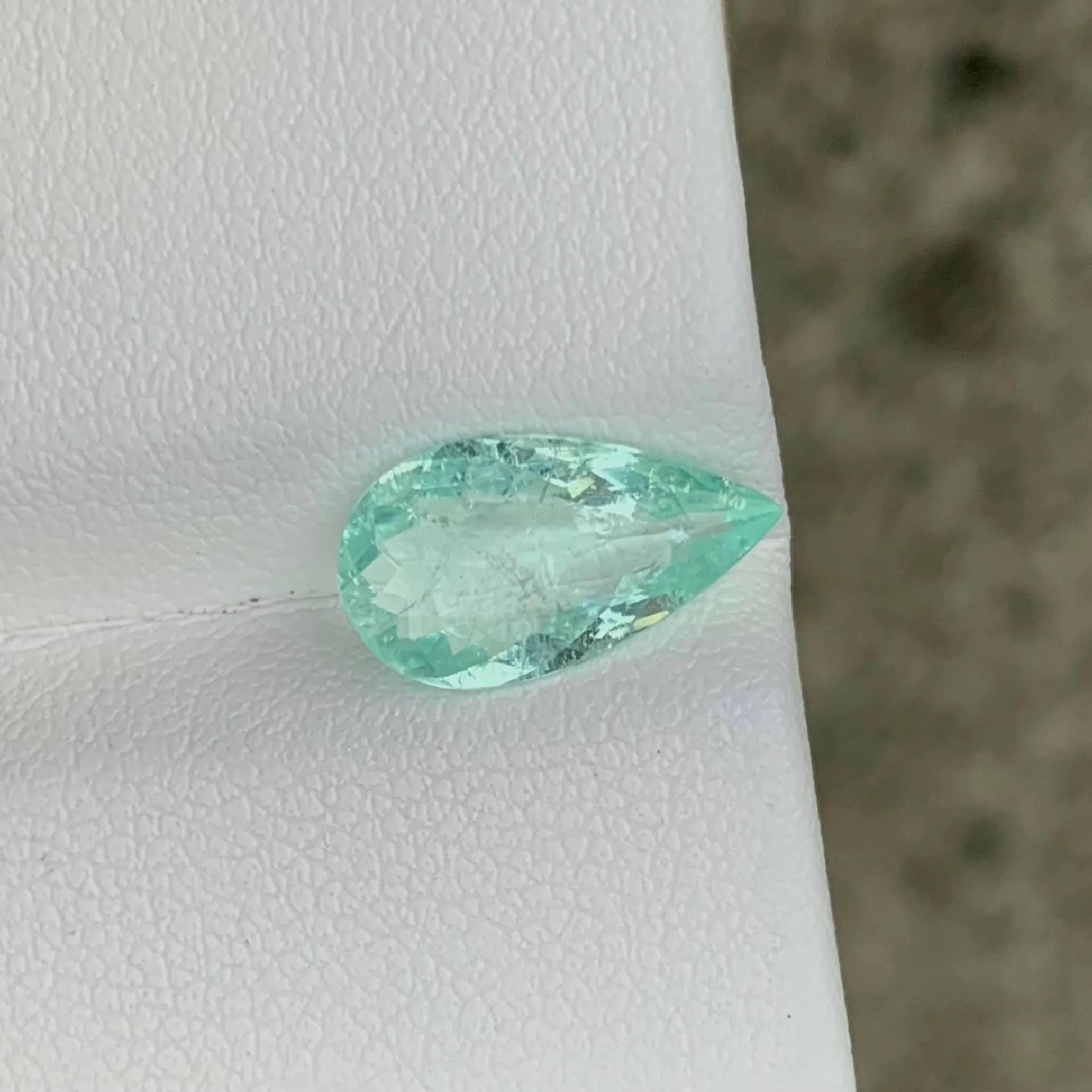 Natural Paraiba Tourmaline 2.17 Ct Pear Cut Loose Gemstone | VS Clarity Mozambique Tourmaline | Untreated Fine Jewelry Gem