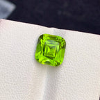 Natural Peridot 3.65 Ct Loose Gemstone | Pakistan Green Peridot | Cushion Cut Untreated Gem | August Birthstone Jewelry Stone