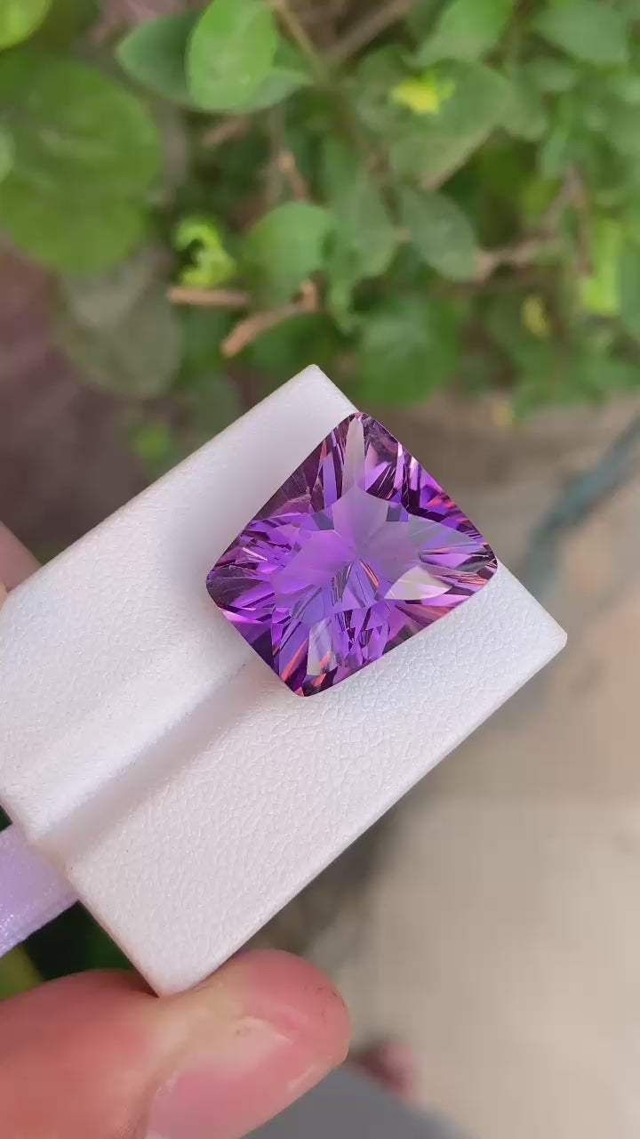 Natural Amethyst Stone – 22.45 Carat Deep Purple