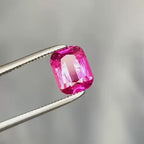 Natural Rubellite Tourmaline Rich Red Pink Color Loose Gemstone | Afghanistan Cushion Cut | Collector Gem | Jewelry Making Stone