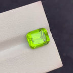 Natural Peridot 4.12 Ct Pakistan Green Loose Gemstone Cushion Cut Untreated August Birthstone