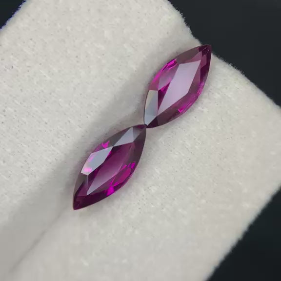 Natural Rhodolite Garnet 5.19 Ct Madagascar Marquise Cut Pink Purple Garnet Eye Clean Loose Gemstone for Jewelry