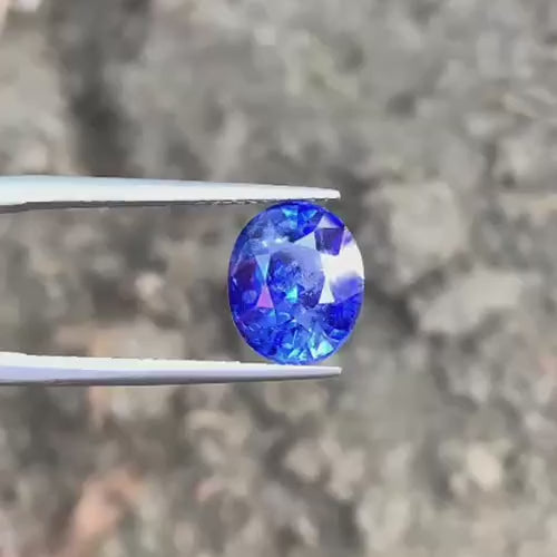 Blue Sapphire – 5.00 Ct Ceylon Gem | 10.2×8.3 mm | Heated Natural Sapphire