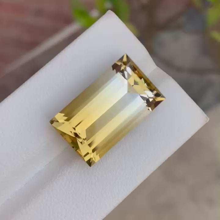 Natural Citrine 18.52 Ct Loose Gemstone | Brazil Citrine | Loupe Clean Untreated Quartz | Golden Yellow Gem for Jewelry Making