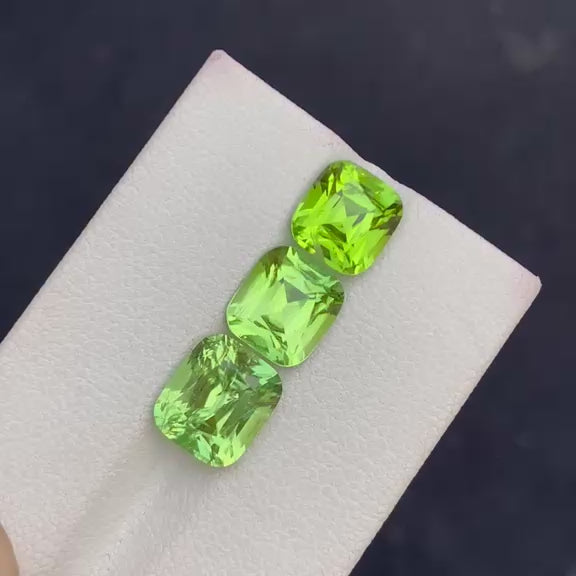 Natural Peridot 8.60 Ct Pakistan Loose Gemstone Untreated Green Mixed Cut Jewelry Stone