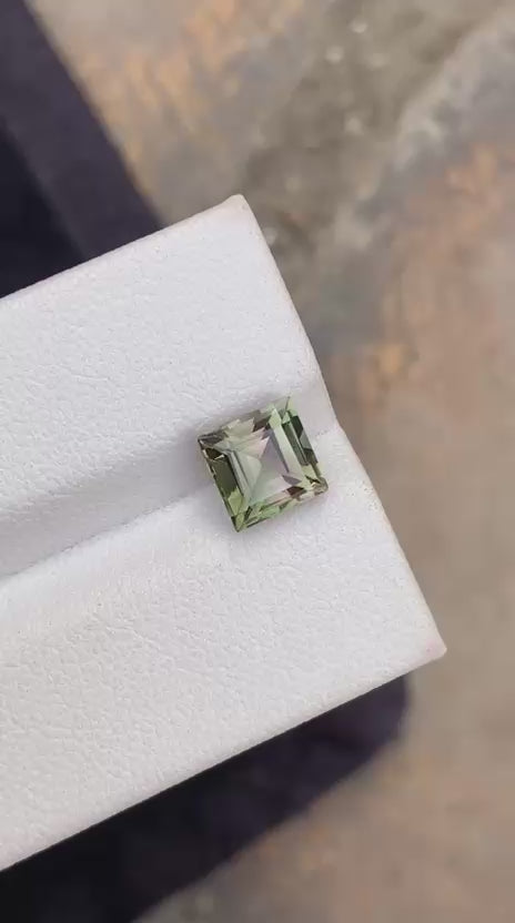 Natural Afghan Tourmaline – 1.75 Ct Eye-Clean Gem | 6×6 mm | Untreated Fine Tourmaline