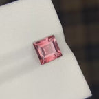 Natural Pink Tourmaline 1.38 Ct Asscher Cut Eye Clean Untreated Afghanistan