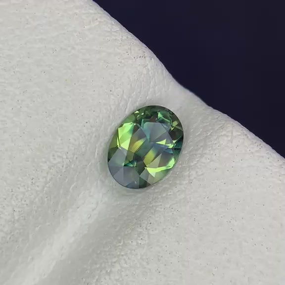 Natural Parti Sapphire 0.75 Ct Loose Gemstone | Oval Heated Sri Lanka Sapphire | Eye Clean Multi Color Gem | Jewelry Making Stone