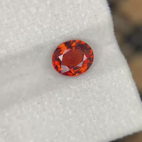 Natural Spessartite Garnet 2.79 Ct Loose Gemstone | Eye Clean Madagascar Garnet | Untreated Orange Garnet | Fine Jewelry Gem