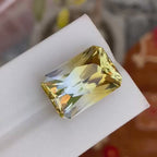 Natural Bi Colour Citrine 19.42 Ct Loose Gemstone | Brazil Citrine |  Loupe Clean | Untreated Quartz Crystal for Jewelry