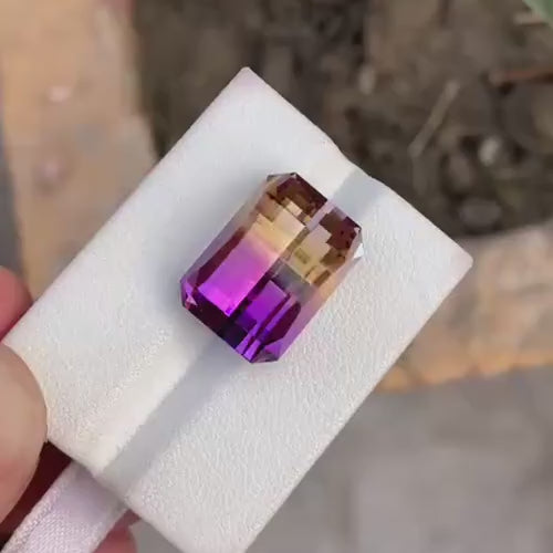 Natural Bolivian Ametrine – 15.95 Ct Loupe Clean Gem | Untreated Ametrine for Fine Jewelry