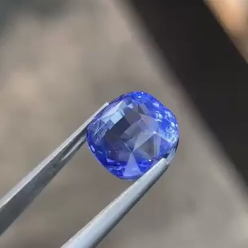 Natural Sri Lanka Sapphire 6.12 Ct Cushion Cut Loose Sapphire Gemstone Eye Clean Untreated Blue Sapphire  Etsy Description