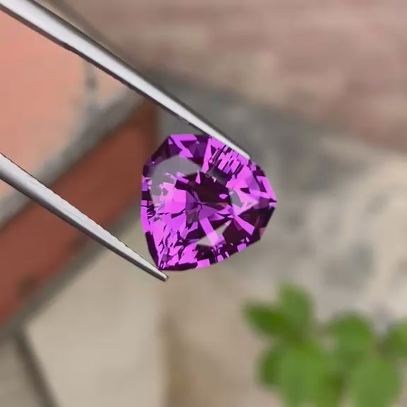Natural Purple Amethyst 6.60 Ct Loose Gemstone | Loupe Clean Brazil Amethyst | Untreated Fine Jewelry Stone | Collector Gem