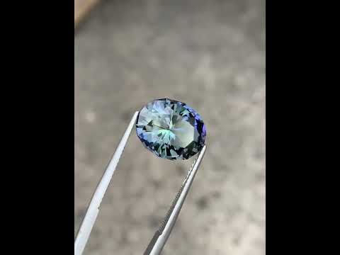AIG Certified Natural Unheated Tanzanite 8.42 Ct Loose Gemstone | Loupe Clean Tanzania Tanzanite | Rare Collector Gem