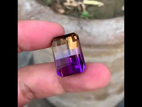 Natural Ametrine 25.83 Ct Loose Gemstone | Eye Clean Bolivian Ametrine | Untreated Bi-Color Quartz Fine Jewelry Stone