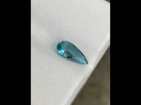 Natural Aquamarine 1.02 Ct Pear Cut Loose Gemstone | VS Nigeria Aquamarine | Untreated Faceted March Birthstone Gem