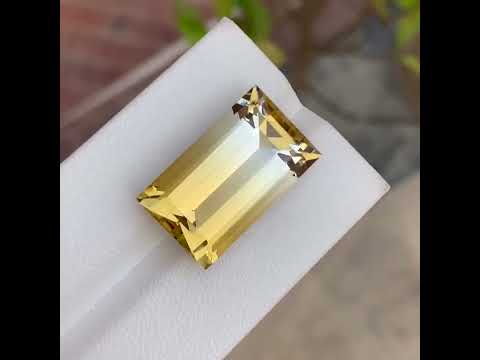 Natural Citrine 18.52 Ct Loose Gemstone | Brazil Citrine | Loupe Clean Untreated Quartz | Golden Yellow Gem for Jewelry Making