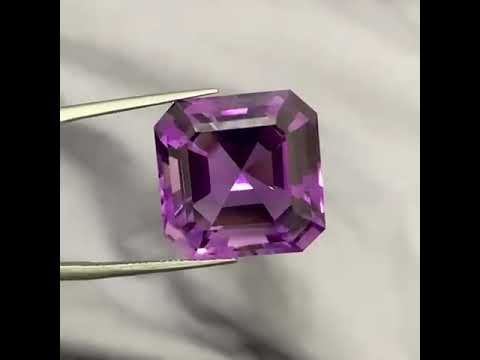 Natural Brazilian Amethyst 42.25 Ct Large Purple Gemstone Loose Stone Eye Clean 21mm