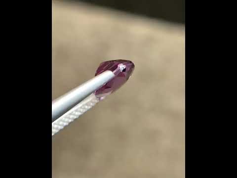 1.56 Carats  Natural Spinel Gemstone Dazzling Pink Color Stone VS Inclusion Cushion Cut From Tanzania