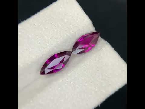 Natural Rhodolite Garnet 5.19 Ct Madagascar Marquise Cut Pink Purple Garnet Eye Clean Loose Gemstone for Jewelry
