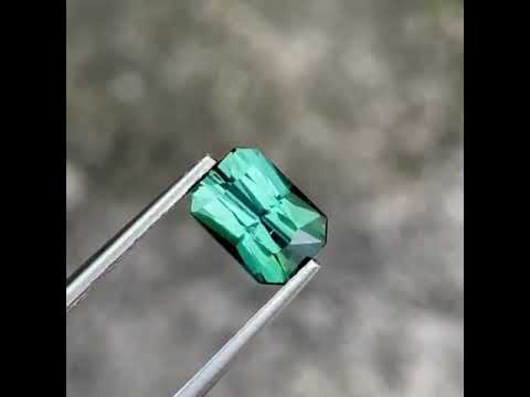 Natural Lagoon Tourmaline 1.85 Ct VVS Octagon Custom Precision Cut Loose Gemstone | Untreated African Tourmaline Fine Jewelry
