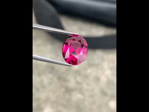 Natural Rose Pink Garnet 6.77 Ct Oval Faceted Loose Gemstone | VVS Tanzania Garnet | Untreated Fine Jewelry Gem