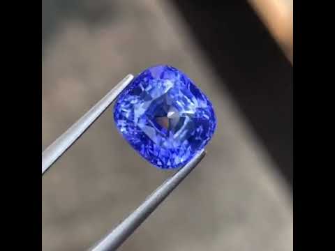 Natural Sri Lanka Sapphire 6.12 Ct Cushion Cut Loose Sapphire Gemstone Eye Clean Untreated Blue Sapphire  Etsy Description