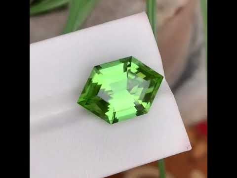 Natural Peridot 12.21 Ct Eye Clean Loose Gemstone | Pakistan Peridot | Untreated Green Gem for Fine Jewelry