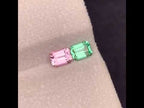 Natural Reverse Tourmaline Pair 1.29 Ct Eye Clean Loose Gemstones | Afghanistan Tourmaline | Untreated Matching Pair Gems