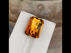 Natural Pixel Cut Mandarin Citrine 13.53 Ct Loose Gemstone | Brazilian Citrine | VSI Untreated Designer Fine Jewelry Gem