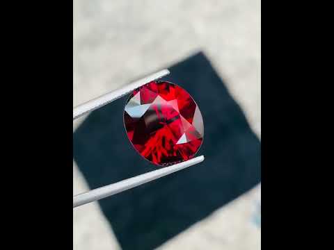 Certified Natural Rhodolite Garnet 16.70 Ct Oval Loose Gemstone | Untreated Rhodolite Garnet | Large Collector Jewelry Stone