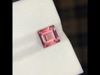 Natural Pink Tourmaline 1.38 Ct Asscher Cut Eye Clean Untreated Afghanistan