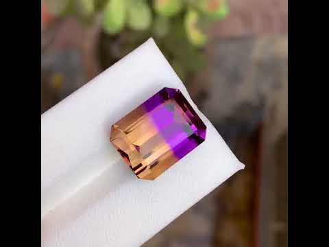 Natural Ametrine 15.90 Ct Loose Gemstone | Bolivia Ametrine | Loupe Clean Untreated Quartz | Bi-Color Gem for Fine Jewelry