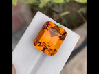 Natural Mandarin Citrine 21.70 Ct Loose Gemstone | Loupe Clean Brazil Citrine | Untreated Large Collector Jewelry Gem