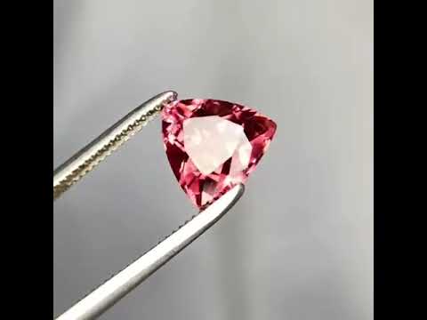 Natural Peach Tourmaline 1.80 Ct Loose Gemstone | Trilliant Cut Eye Clean | Afghanistan Untreated Tourmaline | Jewelry Stone