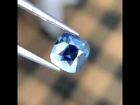 Natural Blue Gray Spinel 1.51 Ct Cushion Cut Loose Gemstone | Eye Clean Sri Lanka Spinel | Untreated Fine Jewelry Gem