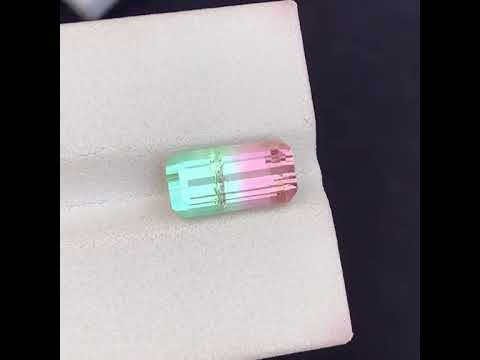 Natural Watermelon Tourmaline 3.44 Ct Loose Gemstone | Afghanistan Tourmaline | Bi-Color Included Gem | Untreated Jewelry Stone