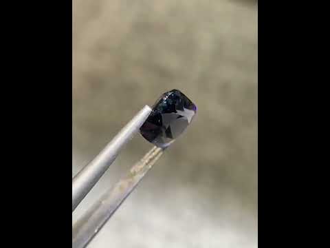 Natural Gray Spinel 2.64 Ct Cushion Cut Loose Gemstone | VS Burma Spinel | Untreated Myanmar Fine Jewelry Collector Gem