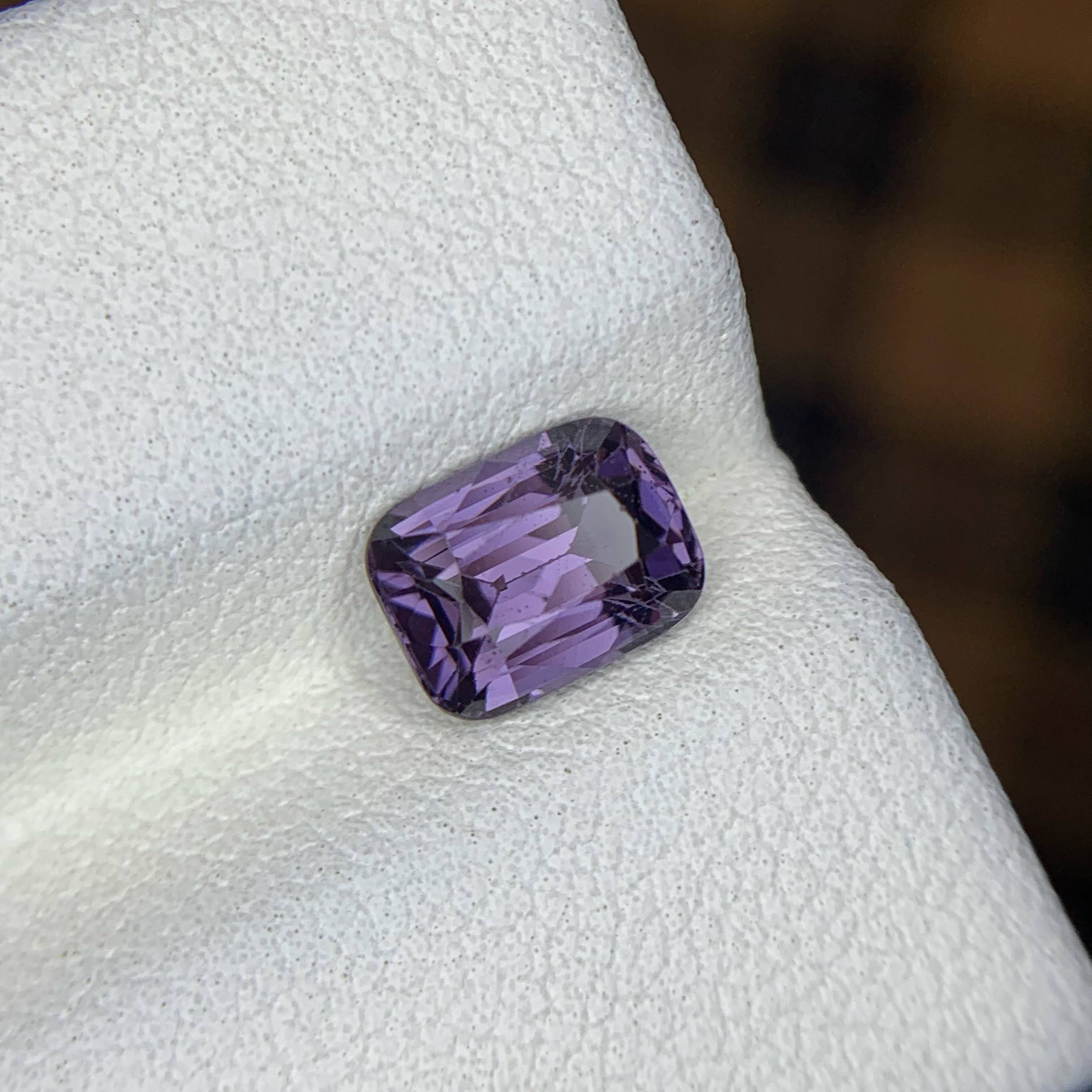 Natural Purple Spinel 1.56 Ct Loose Gemstone | Eye Clean Sri Lanka Spinel | Untreated Purple Gem | Fine Jewelry Stone