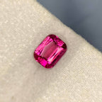 Natural Rubellite Tourmaline Rich Red Pink Color Loose Gemstone | Afghanistan Cushion Cut | Collector Gem | Jewelry Making Stone