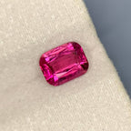 Natural Rubellite Tourmaline Rich Red Pink Color Loose Gemstone | Afghanistan Cushion Cut | Collector Gem | Jewelry Making Stone