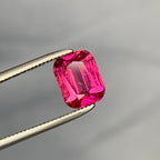 Natural Rubellite Tourmaline Rich Red Pink Color Loose Gemstone | Afghanistan Cushion Cut | Collector Gem | Jewelry Making Stone