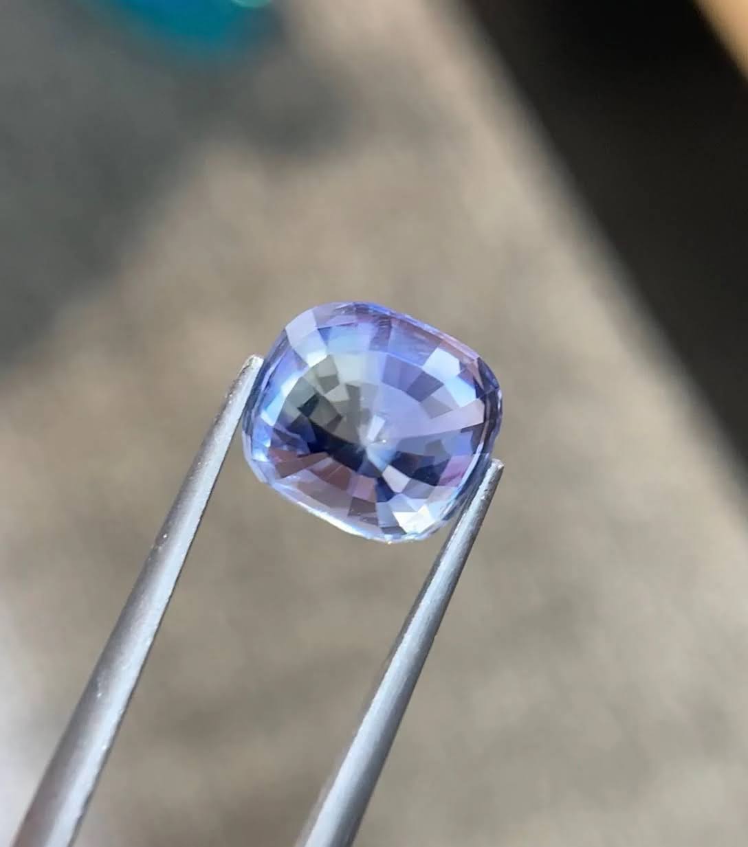 Natural Sri Lanka Sapphire 6.12 Ct Cushion Cut Loose Sapphire Gemstone Eye Clean Untreated Blue Sapphire  Etsy Description