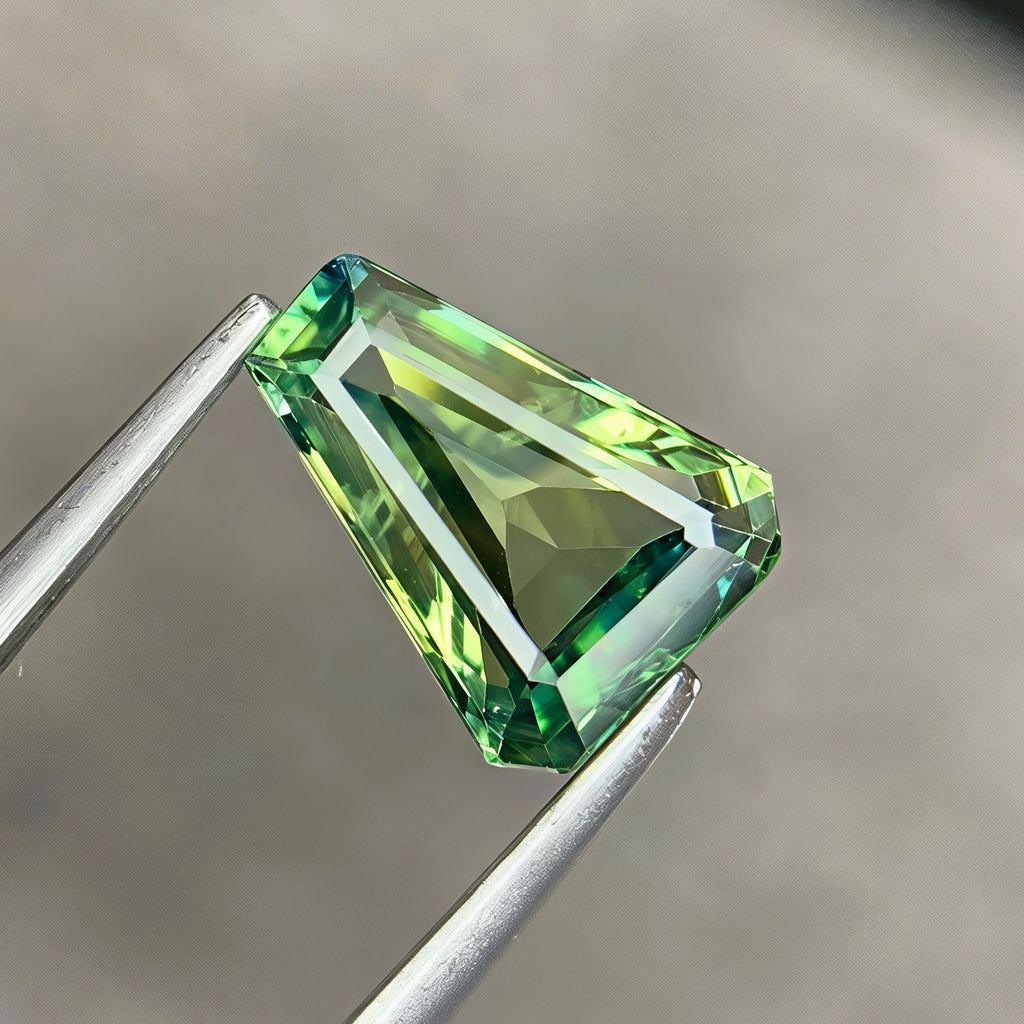 Natural Teal Sapphire 1.71 Ct Triangular Custom Precision Cut | VVS Heated Madagascar Sapphire | Loose Gemstone for Jewelry
