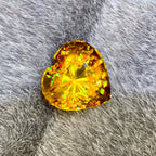 Natural Sphene 3.32 Ct Heart Cut Loose Gemstone | VS Madagascar Titanite | Untreated Rare Collector Jewelry Gem