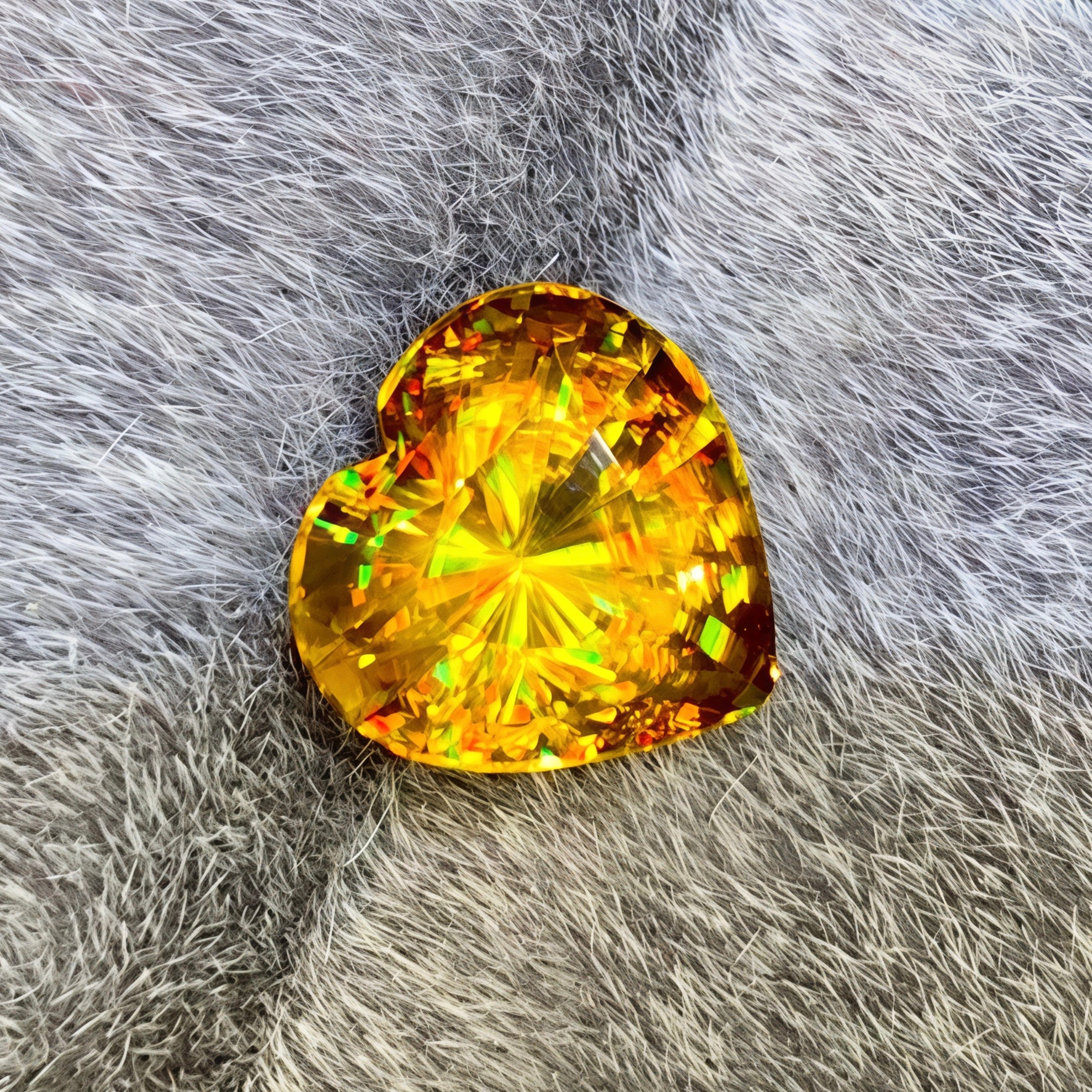 Natural Sphene 3.32 Ct Heart Cut Loose Gemstone | VS Madagascar Titanite | Untreated Rare Collector Jewelry Gem