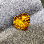 Natural Sphene 3.32 Ct Heart Cut Loose Gemstone | VS Madagascar Titanite | Untreated Rare Collector Jewelry Gem